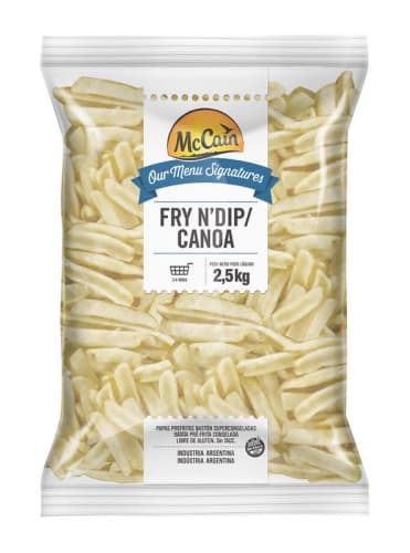 Batata Congelada McCain Corte Canoa 2,5kg - 6 Unidades